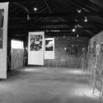 Black and White photo of the interior of Arthouse New Canaan